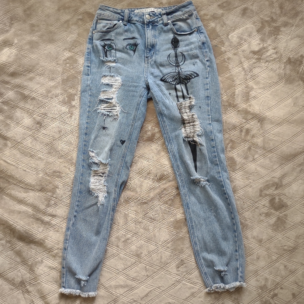 Custom Grunge Jeans